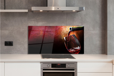 Kitchen Splashback red wine