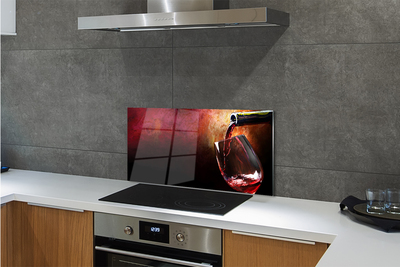 Kitchen Splashback red wine