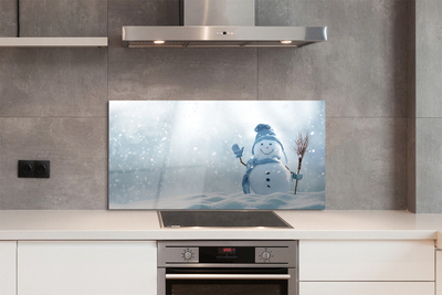 Kitchen Splashback snowman