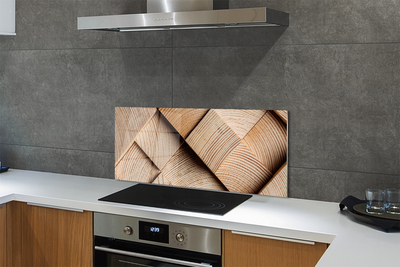 Kitchen Splashback Nodes of the wood grain