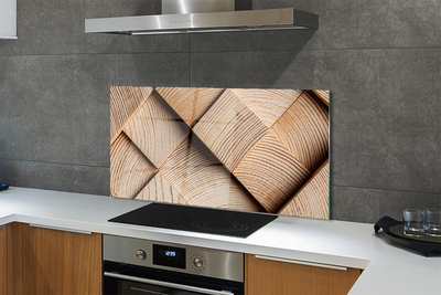 Kitchen Splashback Nodes of the wood grain