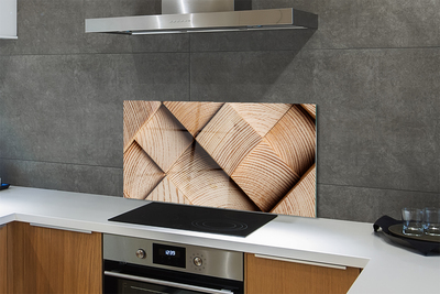 Kitchen Splashback Nodes of the wood grain