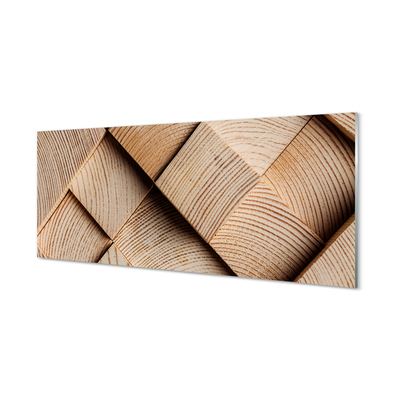 Kitchen Splashback Nodes of the wood grain