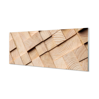 Kitchen Splashback Wood grain composition