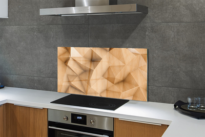 Kitchen Splashback mosaic wood massive