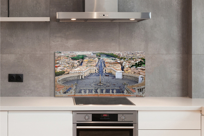 Kitchen Splashback Rome Vatican Panorama Square
