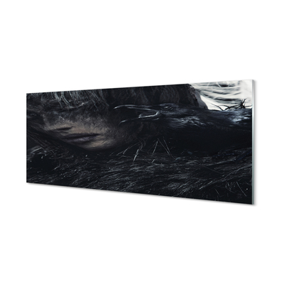 Kitchen Splashback Figure dark