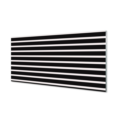 Kitchen Splashback regular black stripes
