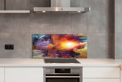 Kitchen Splashback Abstract fractal pattern