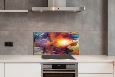 Kitchen Splashback Abstract fractal pattern