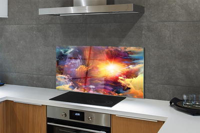 Kitchen Splashback Abstract fractal pattern