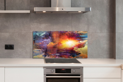 Kitchen Splashback Abstract fractal pattern