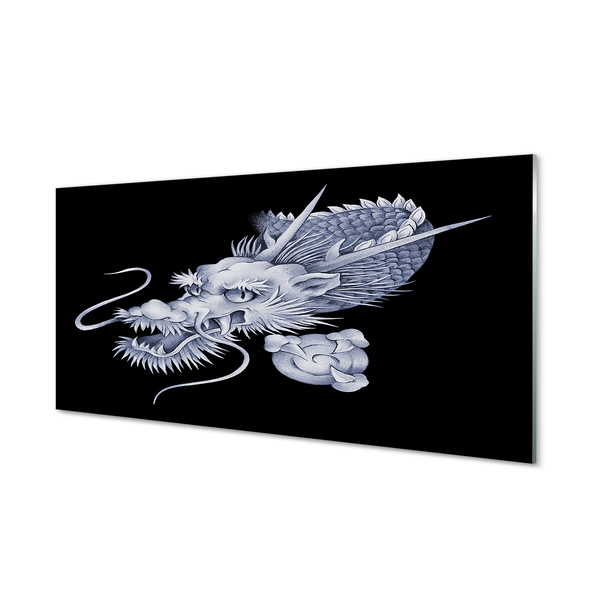 Kitchen Splashback Japanese dragon head