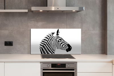 Kitchen Splashback Illustration of zebra
