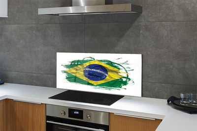 Kitchen Splashback Brazil Flag