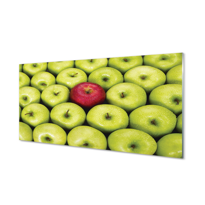 Kitchen Splashback The green and red apples
