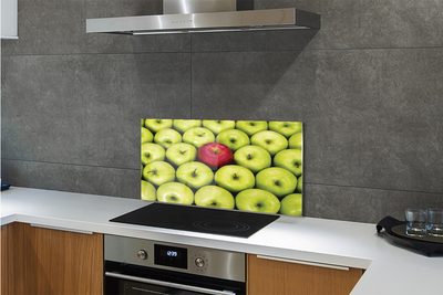 Kitchen Splashback The green and red apples