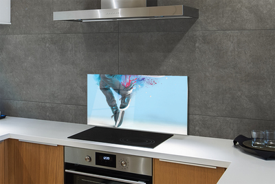 Kitchen Splashback Ciapki colored legs