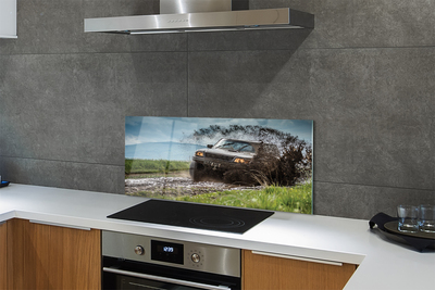 Kitchen Splashback Car Wolkenberge field