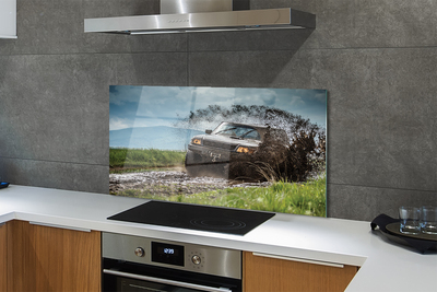 Kitchen Splashback Car Wolkenberge field