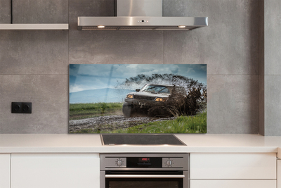 Kitchen Splashback Car Wolkenberge field