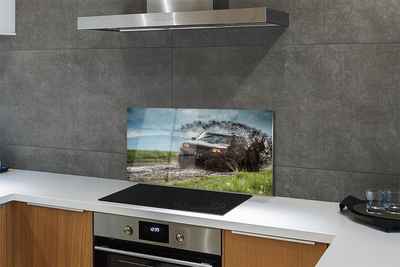 Kitchen Splashback Car Wolkenberge field