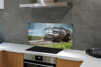 Kitchen Splashback Car Wolkenberge field