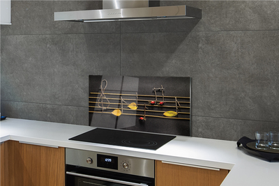 Kitchen Splashback Notes with sticks and leaves