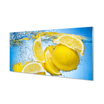 Kitchen Splashback Lemon in water