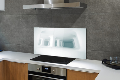 Kitchen Splashback White 3D support