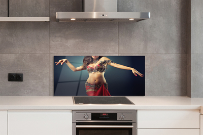 Kitchen Splashback woman dancing