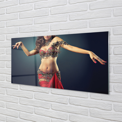 Kitchen Splashback woman dancing