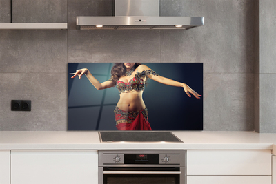 Kitchen Splashback woman dancing