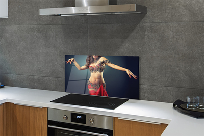 Kitchen Splashback woman dancing