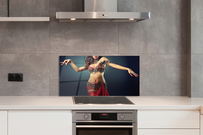 Kitchen Splashback woman dancing