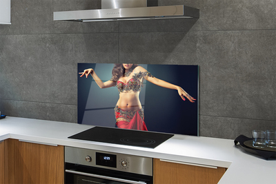 Kitchen Splashback woman dancing