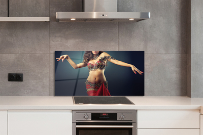 Kitchen Splashback woman dancing