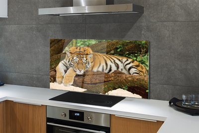 Kitchen Splashback Tiger tree