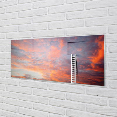 Kitchen Splashback Sunset sky Ladder