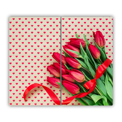 Worktop saver Tulips heart