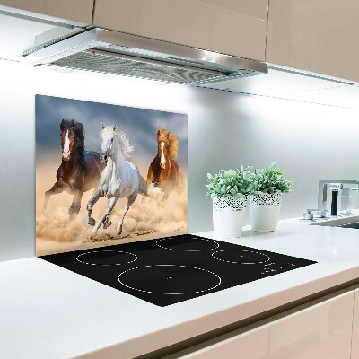 Worktop saver Horses in the desert