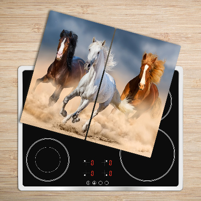 Worktop saver Horses in the desert