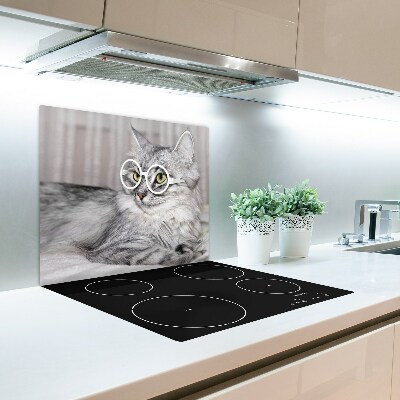 Worktop saver Cat with glasses