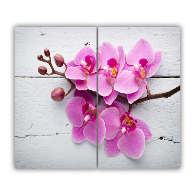 Worktop saver Orchid on wood