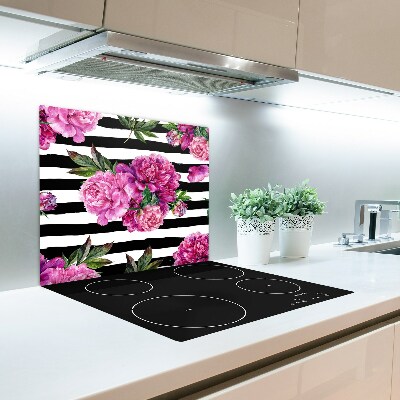 Worktop saver Pink peonies