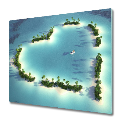 Worktop saver Island heart shape