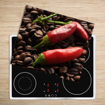 Worktop saver Chillies and coffee