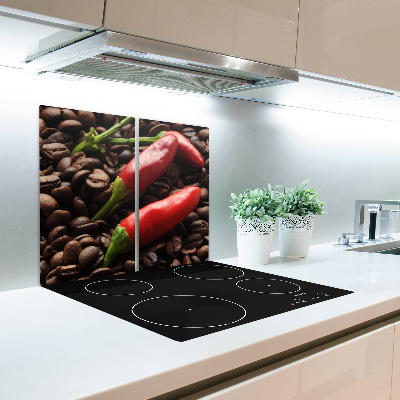 Worktop saver Chillies and coffee