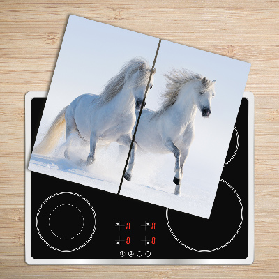 Worktop saver Two horses snow