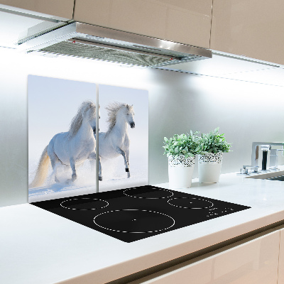 Worktop saver Two horses snow